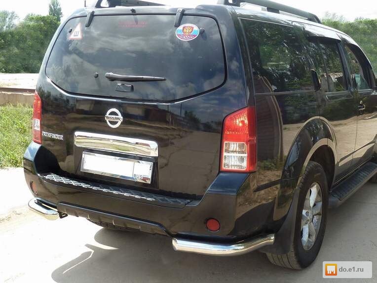 nissan pathfinder защита бампера