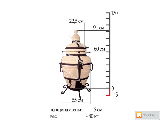 Тандыр чертежи и размеры